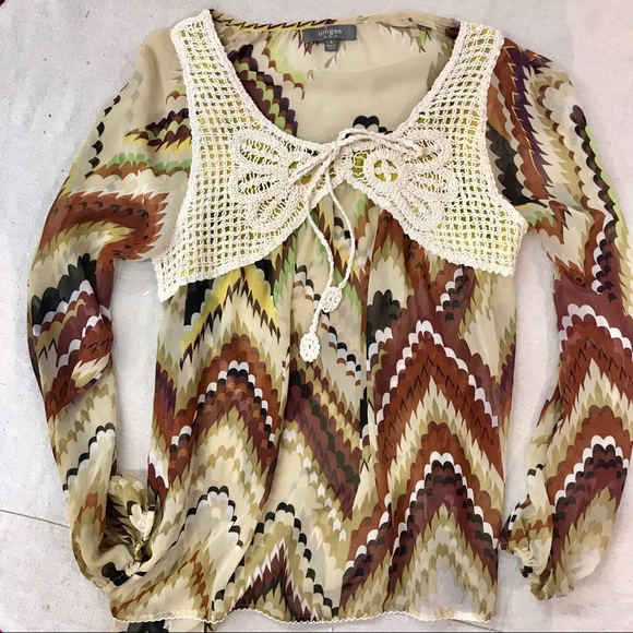 Umgee multicolored boho top - Picture 1 of 3